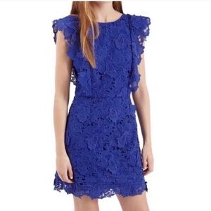 Topshop royal blue lace dress